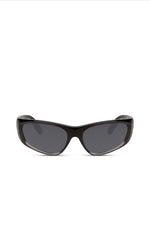 Load image into Gallery viewer, Black “biker” sunglasses

